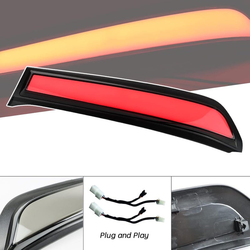 GEEGEETOP Red LED Rear Trunk Pillar Tail Light Column Brake Turn Signal Light Replacement Compatible with Toyota 4Runner 2014-2022 Limited TRD OFF Sport Plug and Play (Tail Light Column) - Image 2